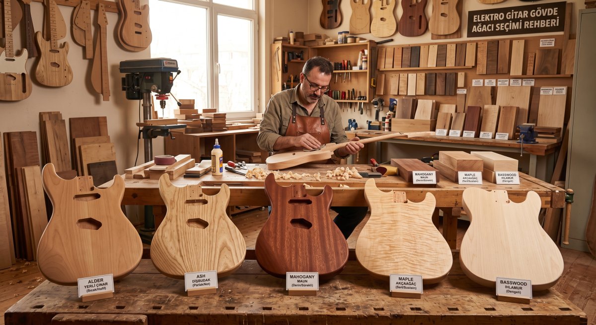 Elektro Gitar için gövde ağaç tercihi neye göre yapılmalıdır?