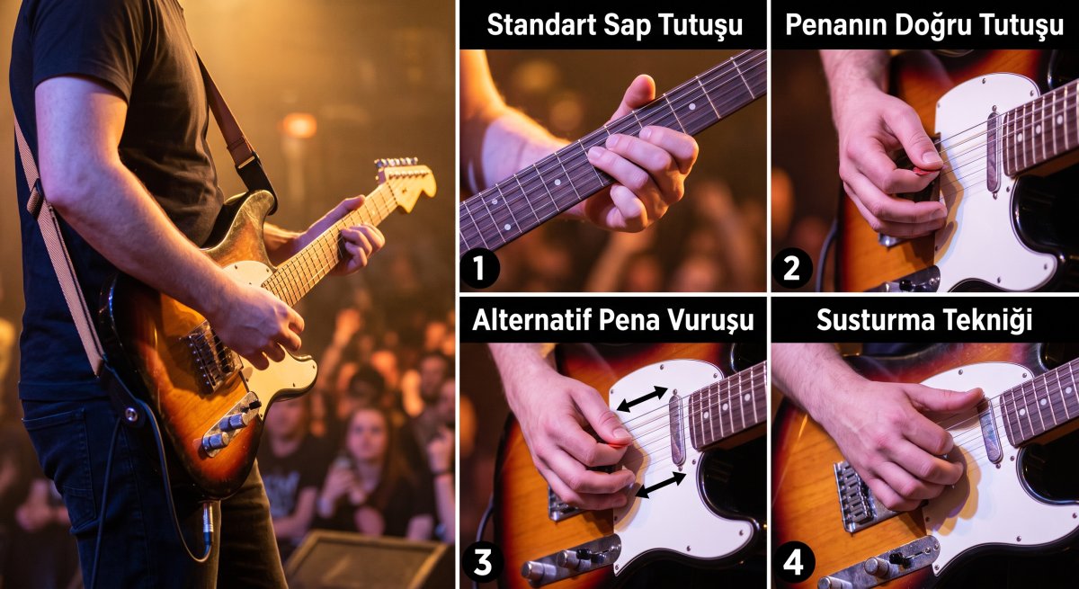 Gitarda pena ve gitar tutuş teknikleri nelerdir?